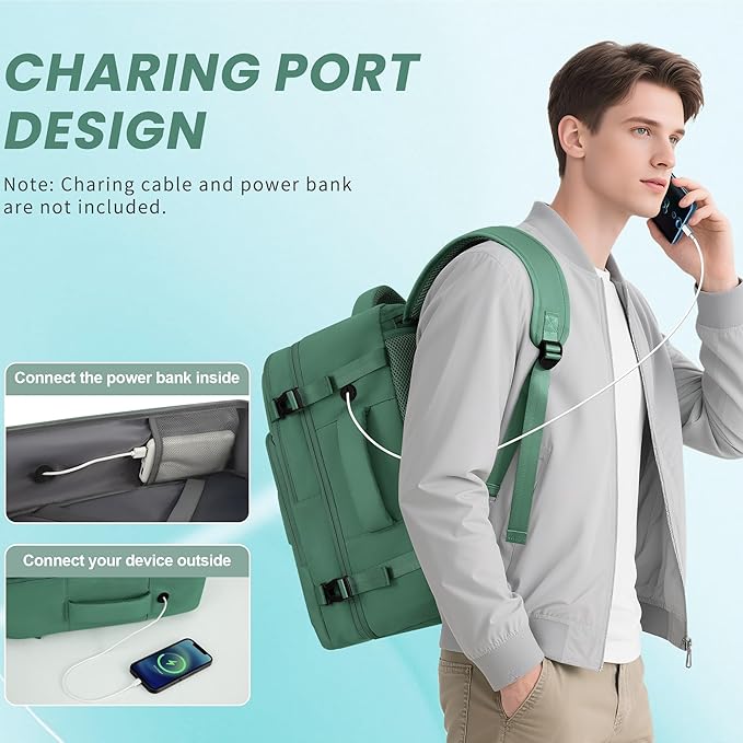 Travel laptop Backpack for Women, Personal Item Size Flight Approved, 16 Inch Laptop Bag with Multi-Pockets, Hiking Backpack, Waterproof Carry On Backpack Casual Daypack Backpack