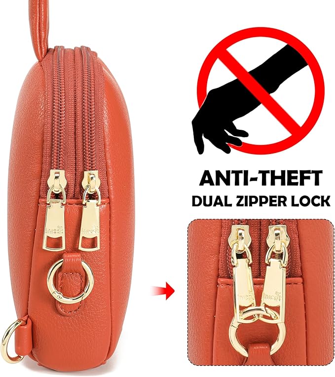 INICAT Travel Small Sling Bag Leather Crossbody Bags for Women Fanny Packs Cross Body Bag for Woman Cross Body Purses