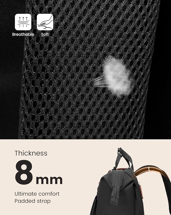 LOVEVOOK Laptop Backpack Women, Teacher Work Backpack with Laptop Compartment, Nurse Bags Computer Backpack Purse for Women Business Travel College Laptop Bag Daypack, 15.6 Inch, Upgraded