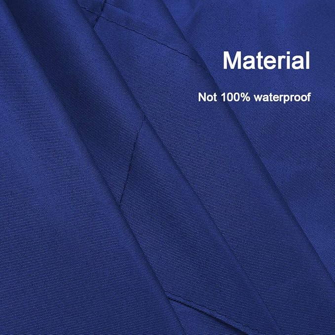 Total 6PCS Blue Bib Apron Adult with 2 Pockets for Women Men Chef Cooking Kitchen (6, Deep Blue)