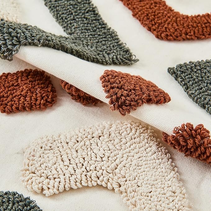 lifein 20x20 Pillow Covers-Throw Pillow Cover,Boho Jacquard Pillow Covers,Farmhouse Decorative Pillow Cover,Pillow Cases for Couch,Sofa,Bed,Chair,Living Room,Home Decor(20x20inch)