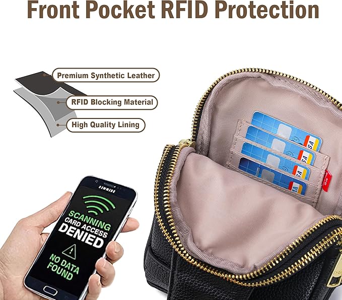 INICAT Travel Small Sling Bag Leather Crossbody Bags for Women Fanny Packs Cross Body Bag for Woman Cross Body Purses