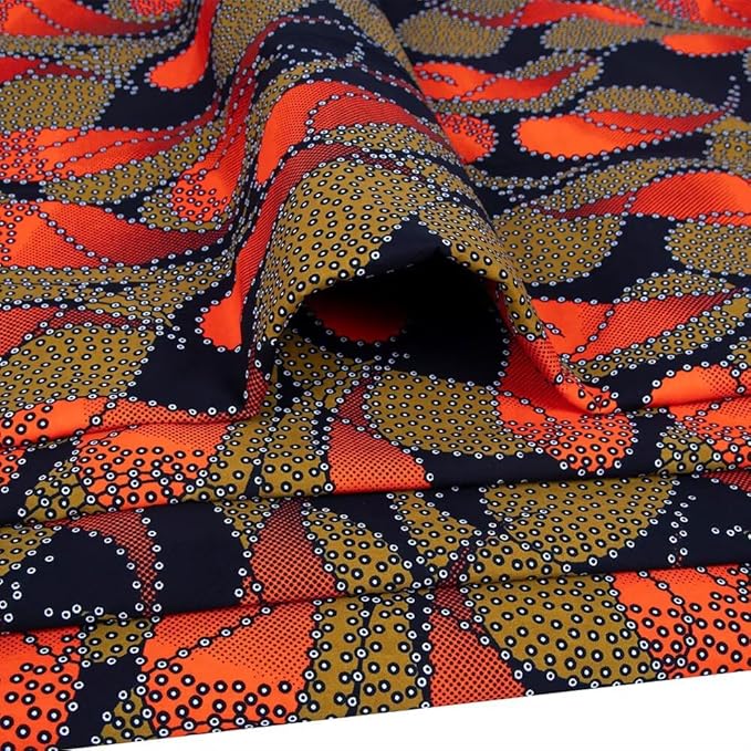 Africa Ankara Prints Wax 6 Yard Fabric African Fabric for Party Dress Craft DIY Sewing Textile Polyester Nigeria Tissu