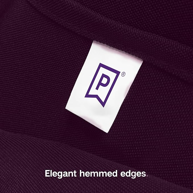 Gee Di Moda Rectangle Tablecloth - 90 x 132 Inch Eggplant - Heavy Duty Washable Polyester - 6 Ft Buffet Table, Holiday Party, Wedding & Baby Shower