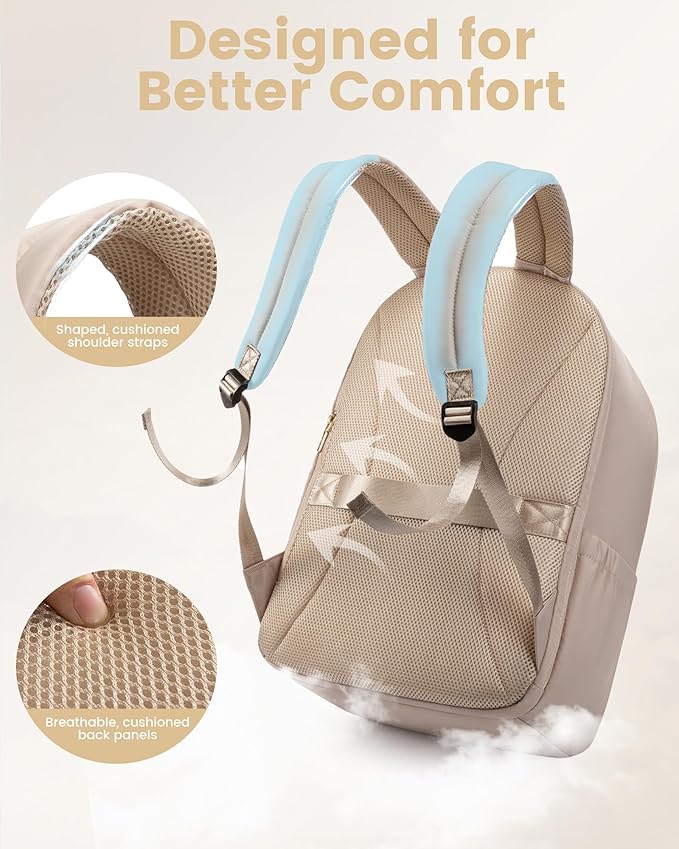 LOVEVOOK Laptop Backpack for Women, 18 Inch Business Backpack Purse, Large Capacity Casual Daypack, 17.3 Inch Work Computer Backpack, Travel Backpack for College