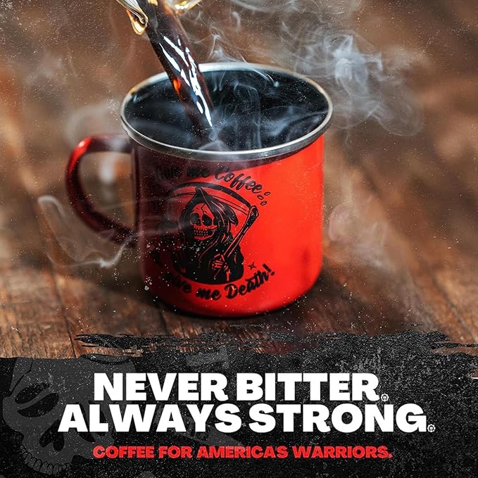 Blackout Coffee Brewtal Awakening Whole Bean Coffee – Dark Roast, High Caffeine, Bold & Strong – Freshly Roasted 12oz Bag, American Made