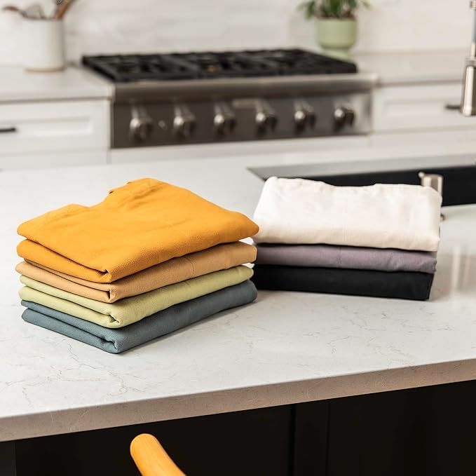 VeraMia Canvas Grocery Bag 3pc XL Set with Real Pockets, Long Shoulder Strap and Short Handle. Heavy Duty, Foldable, Washable