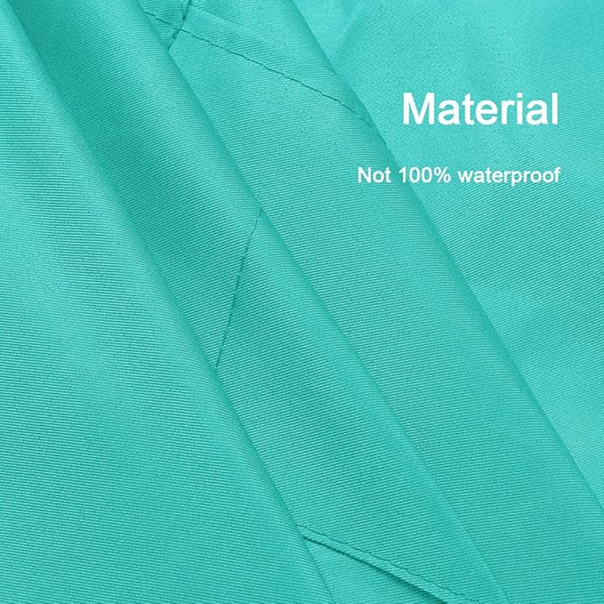 Total 6PCS Baby Blue Bib Aprons Bulk with 2 Pockets for Women Men Adult - Chef Cooking Kitchen (6, Baby Blue)