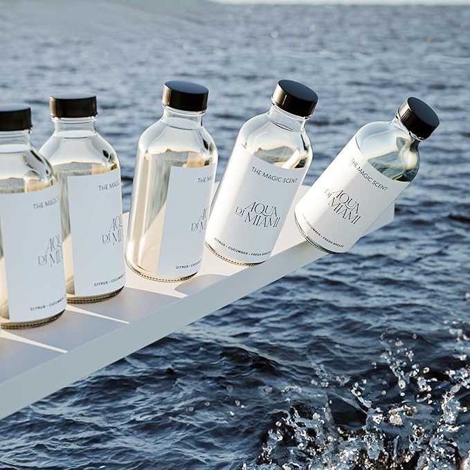 Aqua di Miami Diffuser Oil - Hotel & Home Luxury Scents - Diffuser Oil Scents for Home Designed for Use in All Diffusers - 8.5 fl oz, 250 mL