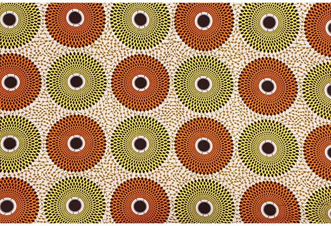 African Polyester Wax Prints Fabric 6 Yard Ankara African Fabric for Party Dress