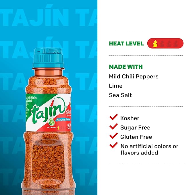 Tajin Clásico Reduced Sodium Seasoning 5 oz (Pack of 6)