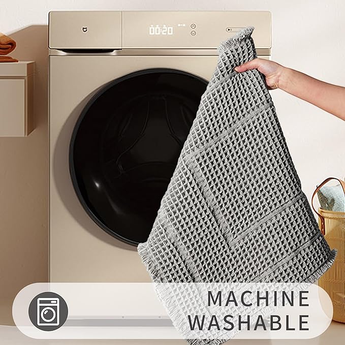 Bath Mats for Bathroom Non Slip,Waffle Luxury Bath Mat,Machine Washable Bath Mat for Shower,Ultra Soft Bathmat,Gray,19"*48"