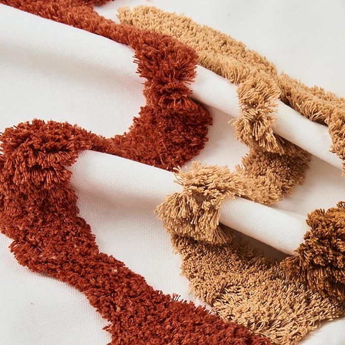 lifein 12x20 Pillow Covers-Throw Pillow Cover,Tufted Boho Jacquard Pillow Covers,Farmhouse Decorative Pillow Cover,Pillow Cases for Couch,Sofa,Bed,Chair,Living Room,Home Decor(12x20inch)