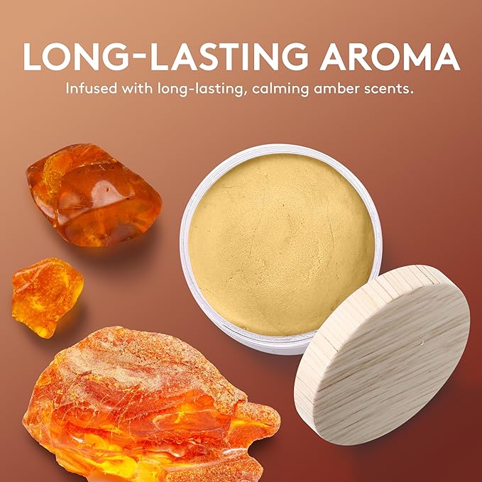 Special Supplies Scented Therapy Putty Dough - Infused with Pure Essential Oils for Aromatherapy and Meditation- Relaxation Gifts for Kids and Adults - Non-Stick (Earthy Dark Amber (4.5 oz))