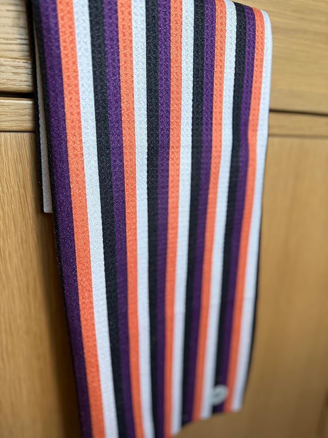 || 3 Pack|| Double Sided Dish Towels || Waffle Weave Microfiber || Tea Towels || Highly Absorbent || Hanging Loop || Dish Cloths || Modern || Designer Prints (Halloween Multi)