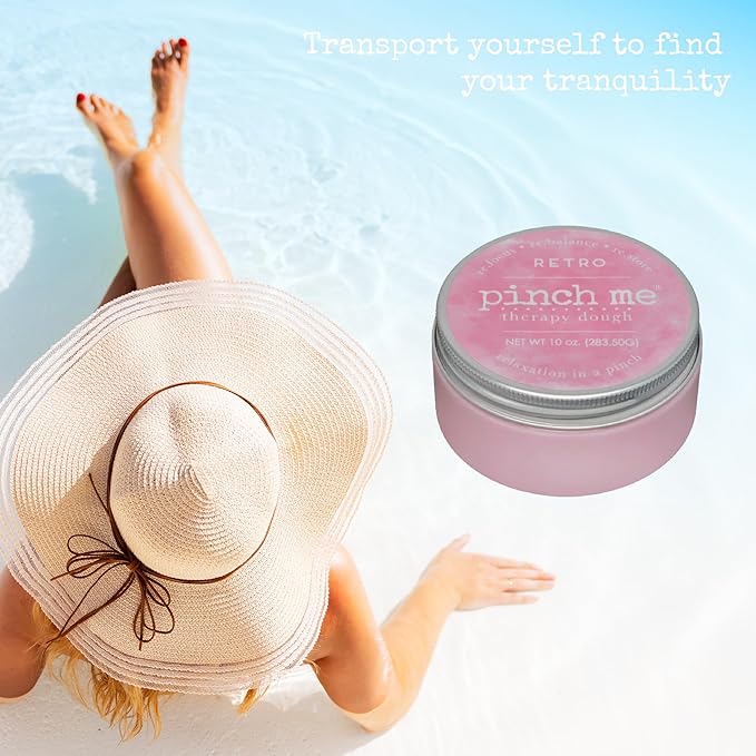Pinch Me Therapy Dough - Holistic Aromatherapy Stress Relieving Putty - 10 Ounce (Retro)