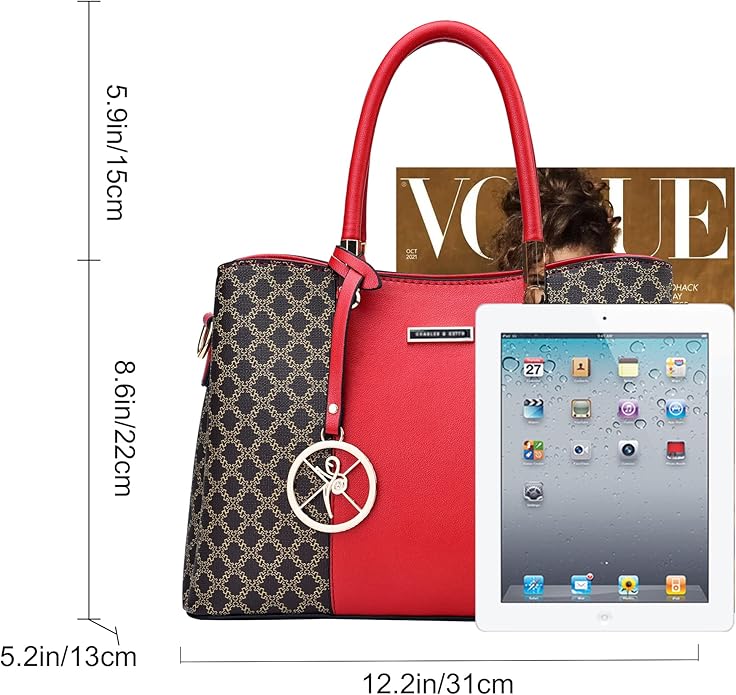 KURGOOL Women Purses and Handbags Top Handle Satchel Shoulder Bags Messenger Tote Bag for Ladie