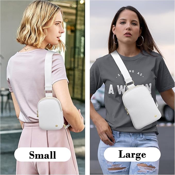 INICAT Travel Small Sling Bag Leather Crossbody Bags for Women Fanny Packs Cross Body Bag for Woman Cross Body Purses