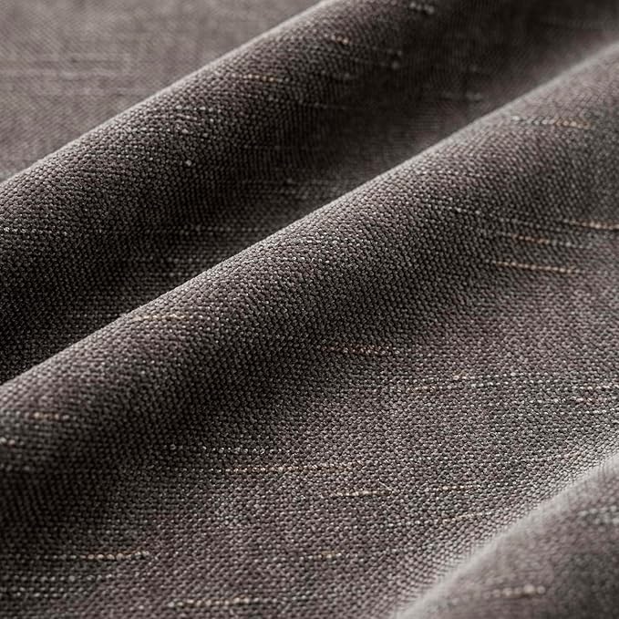 Foindtower Pack of 2 Soft Textured Throw Decorative Pillow Covers Square Accent Solid Cushion Cover Cozy Farmhouse Pillow Case with Zipper for Couch Sofa Bedroom Living Room 18x18 Inch, Charcoal