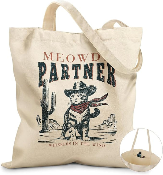 Canvas Tote Bag for Women - Aesthetic Canvas Totes with Pockets Cute Reusable Cloths Ladies Shoulder Bag