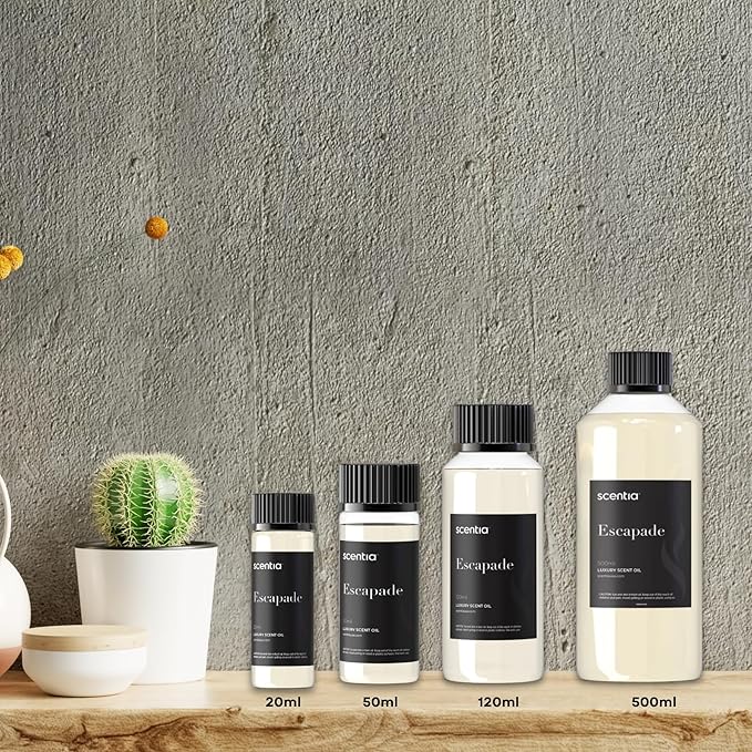 Hotel Diffuser Oil Inspired by The Ritz Carlton Hotel Scent - 120 mL 4.06 fl oz - Essential Oil Blend Botanical Jasmine, Bergamot & Fresh Marine Notes for Aromatherapy Diffusers - Escapade