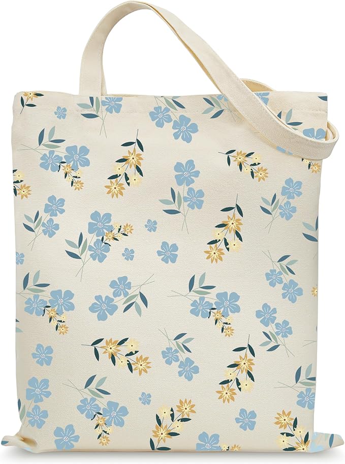 Tote Bag for Women, Canvas Tote Bag with Pockets,Canvas Shopping Bags,Reusable Grocery Bags