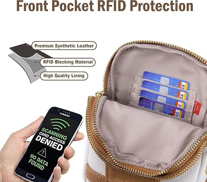 INICAT Travel Small Sling Bag Leather Crossbody Bags for Women Fanny Packs Cross Body Bag for Woman Cross Body Purses