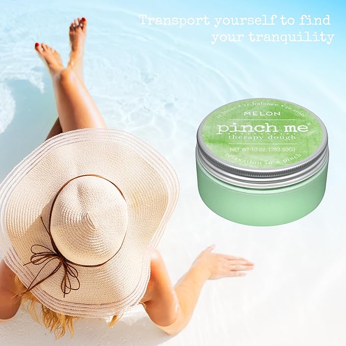 Pinch Me Therapy Dough - Holistic Aromatherapy Stress Relieving Putty (Melon)
