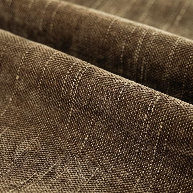 Foindtower Pack of 2 Soft Textured Chenille Throw Decorative Pillow Covers Square Accent Solid Cushion Cover Neutral Farmhouse Pillow Case for Couch Sofa Bedroom Living Room 22x22 Inch,Taupe Brown