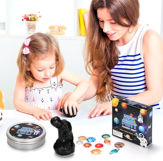 Play Putty Therapy Putty for Kids with Charms Midnight Orbit Space Themed Theraputty Medium Resistance, More Than just Putty, Learn, Play, Interact, Strenthen and More