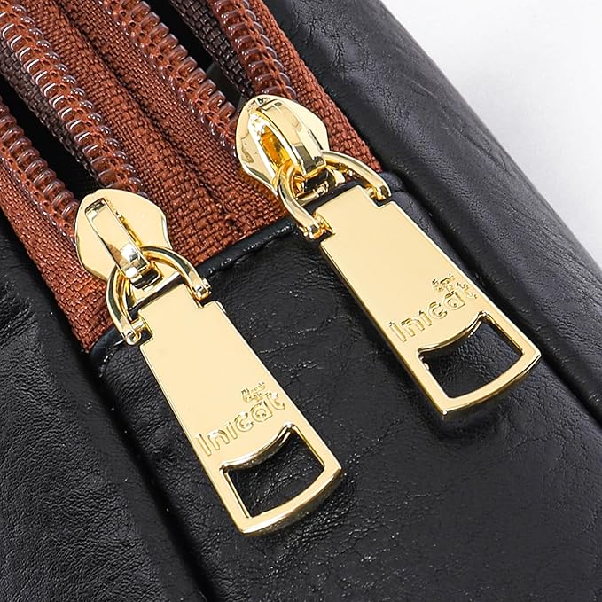 INICAT Travel Small Sling Bag Leather Crossbody Bags for Women Fanny Packs Cross Body Bag for Woman Cross Body Purses