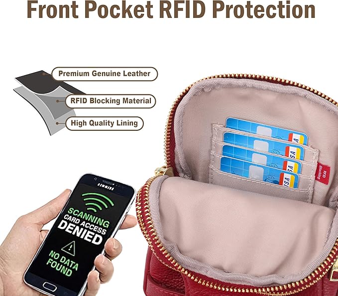 INICAT Travel Small Sling Bag Leather Crossbody Bags for Women Fanny Packs Cross Body Bag for Woman Cross Body Purses