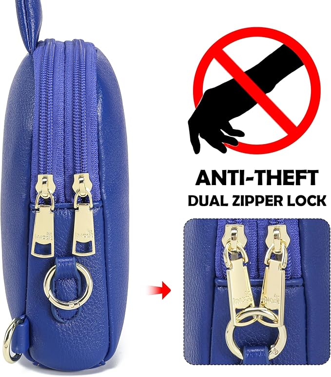 INICAT Travel Small Sling Bag Leather Crossbody Bags for Women Fanny Packs Cross Body Bag for Woman Cross Body Purses