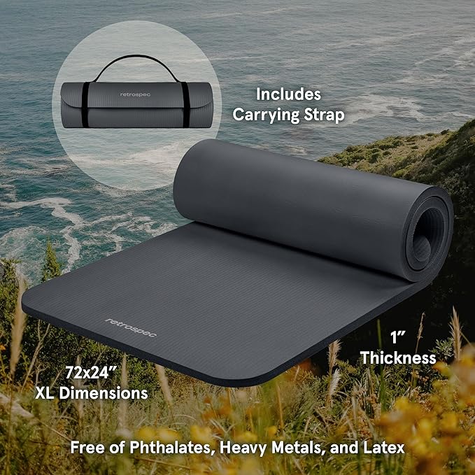Retrospec Solana 1 inch Yoga Mat
