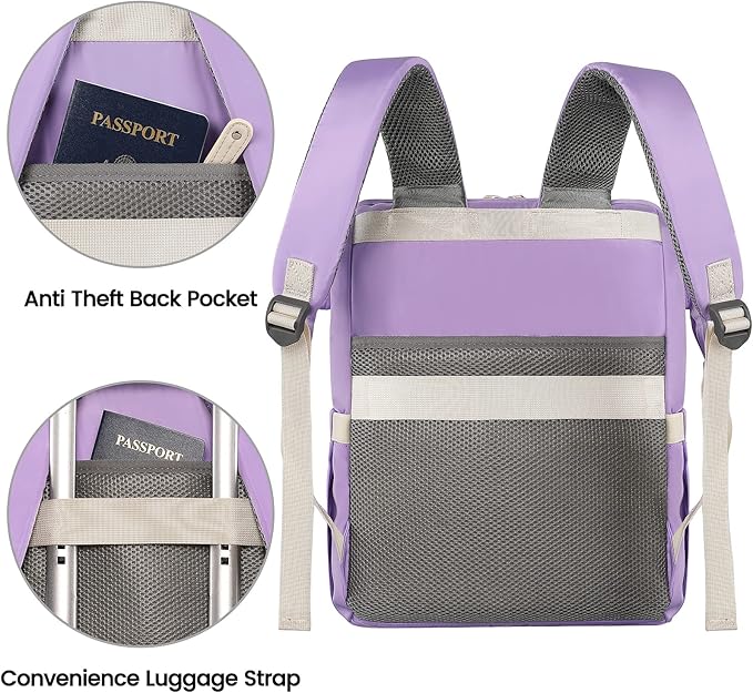 FALANKO Laptop backpack for Women, Computer Backpack Fits 15.6Inch Laptop with USB Charging Port RFID Water Resistant purse Casual Bookbag for Teacher work College nurse Doctor