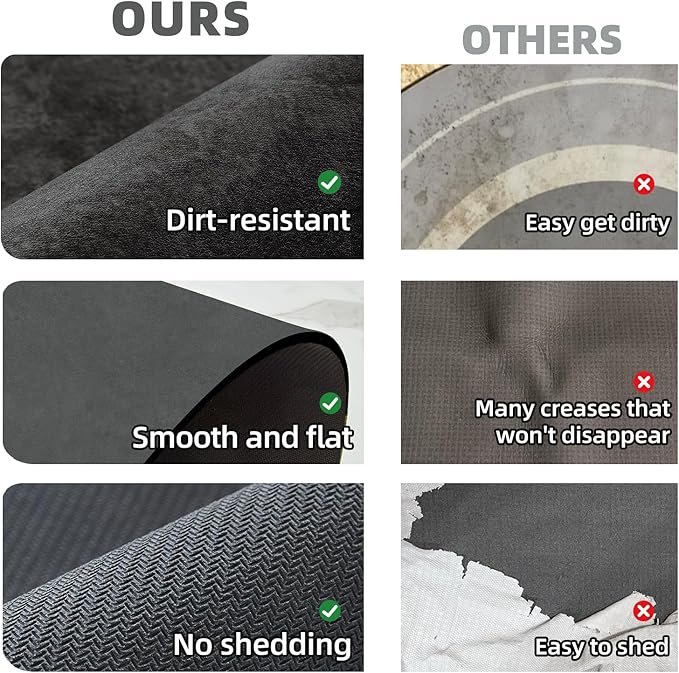 Bath Mat, Bathroom Rugs Non Slip Washable Thin Absorbent Quick Dry Bath Mat Fits Under Door Bathroom Floor Mat Perfect for Bath, Shower, or Sink 20"x48" Black