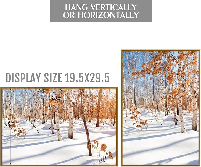 Golden State Art, 20x30 Aluminum Picture Frame, Bronze Metal Thin Poster Frames for 20 x 30 inch Photo, Acrylic Front, Wall Hook for Horizontal or Vertical Display, 3 Pack