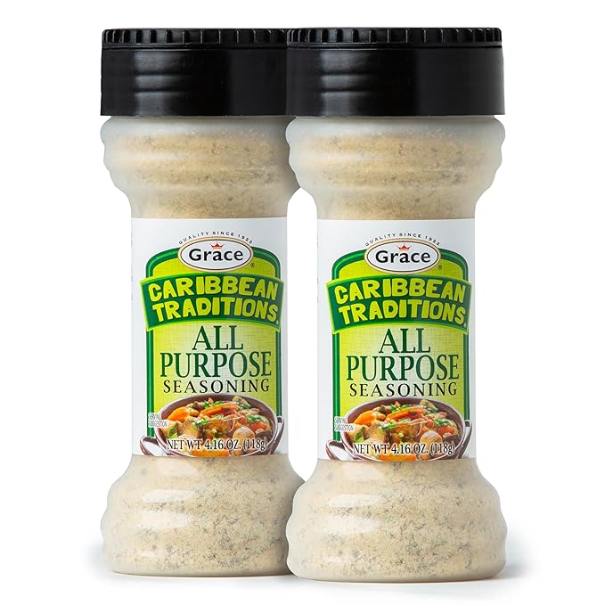 Grace Caribbean Tradition All Purpose Seasoning - 2 Pack - All Spices & Seasonings for Cooking - A Complete Veggie Blend - The Best Jamaican Mediterranean Spices For Cooking With Complete Spice Blend Flavor of The Caribbean