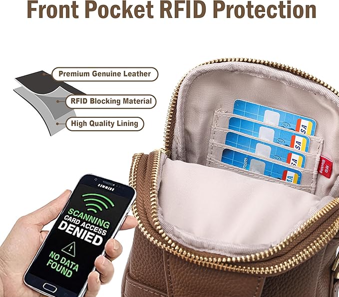 INICAT Travel Small Sling Bag Leather Crossbody Bags for Women Fanny Packs Cross Body Bag for Woman Cross Body Purses