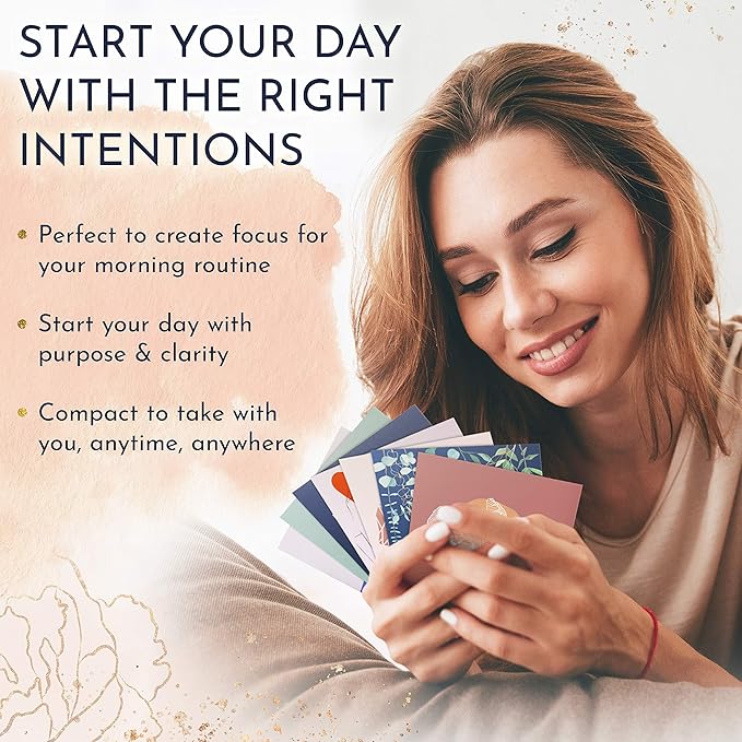 RYVE 52 Positive Affirmation Cards for Women – Mindfulness Prompts with Inspirational Quotes for Daily Motivation & Meditation – Inspirational and Daily Affirmations Cards, Inspirational Gifts