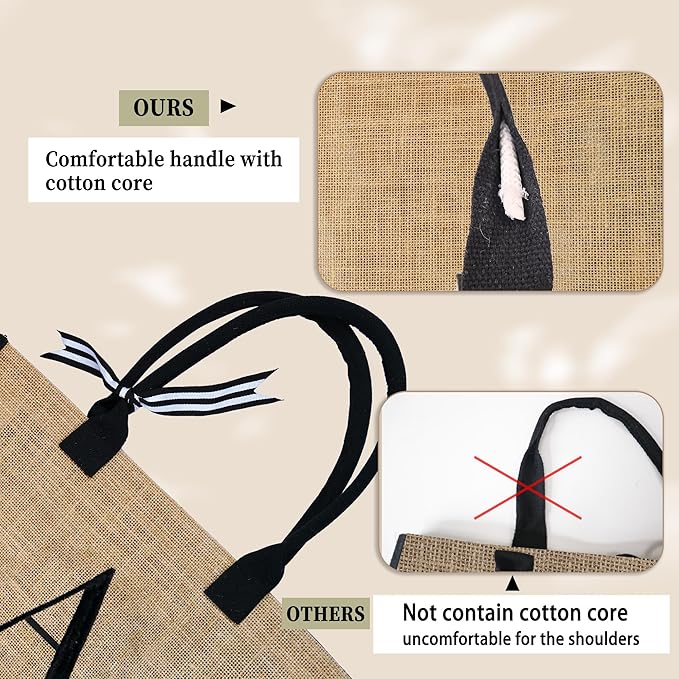 BeeGreen Embroidery Monogram Initial Tote Bag for Women Teacher Mom Friend Personalized Gift for Birthday Beach Work Wedding