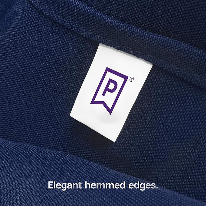 Gee Di Moda Rectangle Tablecloth - 90 x 156 Inch Navy Blue, Polyester, Wrinkle Resistant, Heavy Duty, Machine Washable, 8 Ft Table, Buffet, Holiday, Wedding, Baby Shower