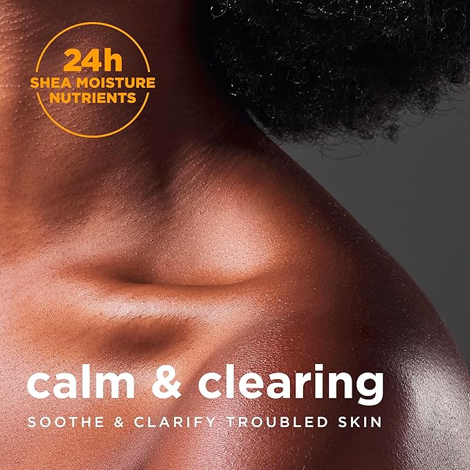 SheaMoisture Bar soap African Black Soap 4 count Soothe and Clarify Skin Soothing and Clarifying bar soap with 24h shea moisture nutrients for Healthy, Glowing Skin 8 oz