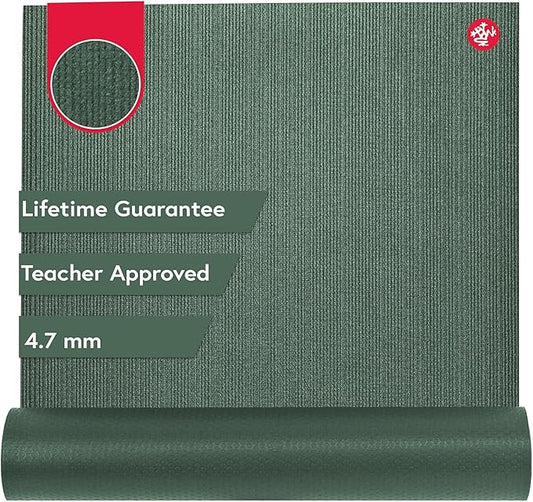 Manduka PROlite Yoga Mat - 4.7mm | Lifetime Durability | Hygienic Construction | Teacher Approved