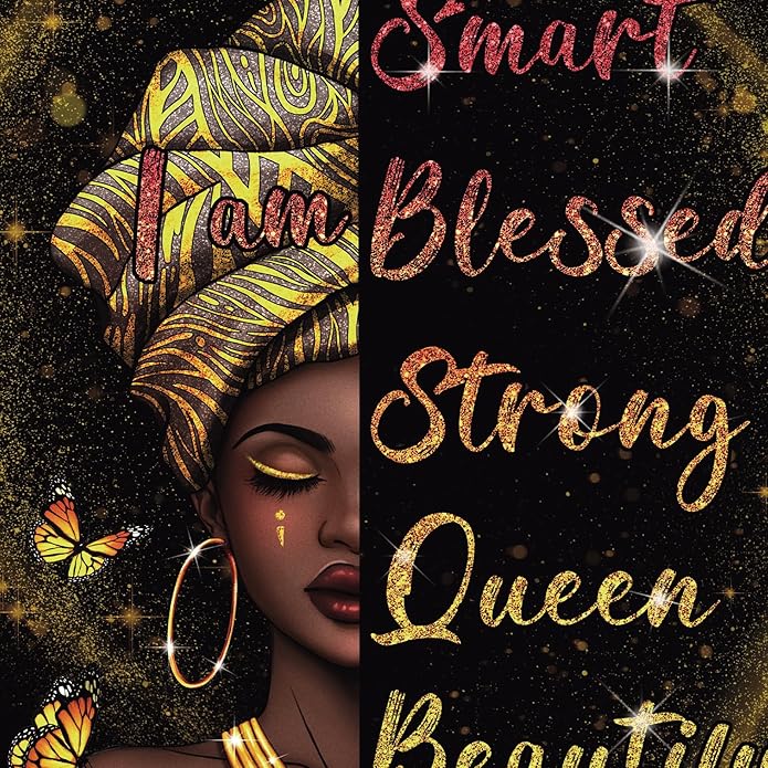 IAGM Women Tote Bags African American Woman Shoulder Bag Afro Black Girl Magic Satchel Handbags For Shopping,Work,Grocery,Gym