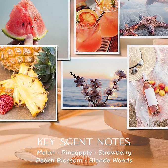 Havenwick Sunlit Sand Soy Blend 22-oz Large Jar Candle, Long Lasting 110-130 Hour Burn Time with Single Cotton Wick, Relaxing Scented Candles for New Home Gift & Housewarming Parties