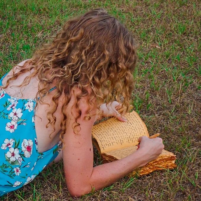 LEATHER VILLAGE Tree of Life Journal - 13 X 8 inches - Green - 200 Antique Deckle Edge Handmade Paper – Book of Shadows - Vintage Leather Bound Journal for Women & Men