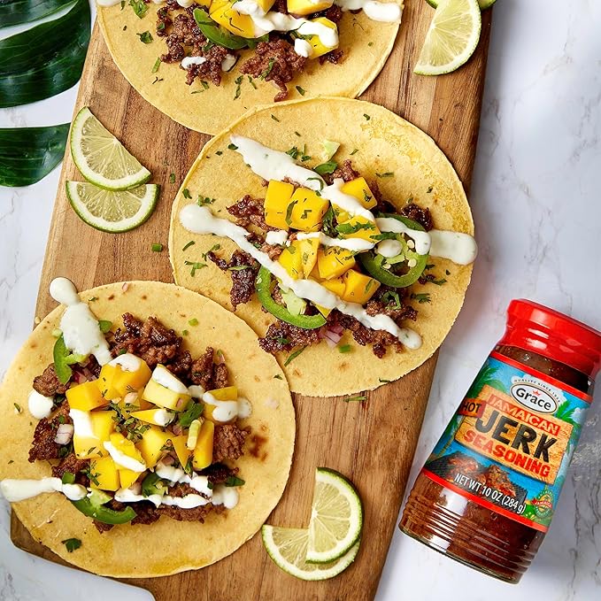 Grace Jamaican Jerk Seasoning Paste Variety Pack - Honey, Mild & Hot Jerk Seasoning Jamaican Style - Caribbean Jerk Seasoning Mix for Jerk Chicken Seasoning & Oxtail Seasoning - Best BBQ Rub for Pork Ribs & Steaks