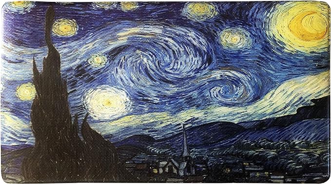 UpNUpCo Artistic Beautiful Anti Fatigue Kitchen Floor Mat - Unique Floor Mats - Pain Relief Padded Kitchen Mats - Floor Mats For In Front Of Sink - Memory Foam 30" X 17.5" X 10mm StarryNight