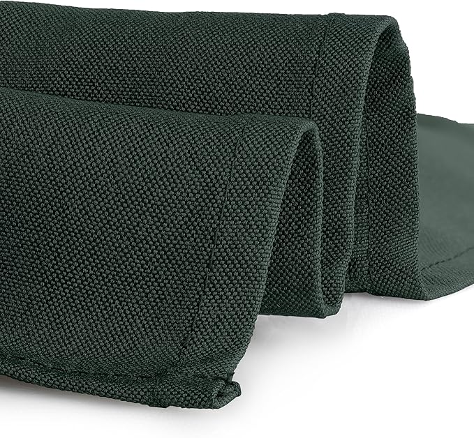 Gee Di Moda Rectangle Tablecloth - 90 x 156 Inch Hunter Green - Heavy Duty Washable Polyester - 8 Ft Table, Holiday Party, Wedding & Baby Shower